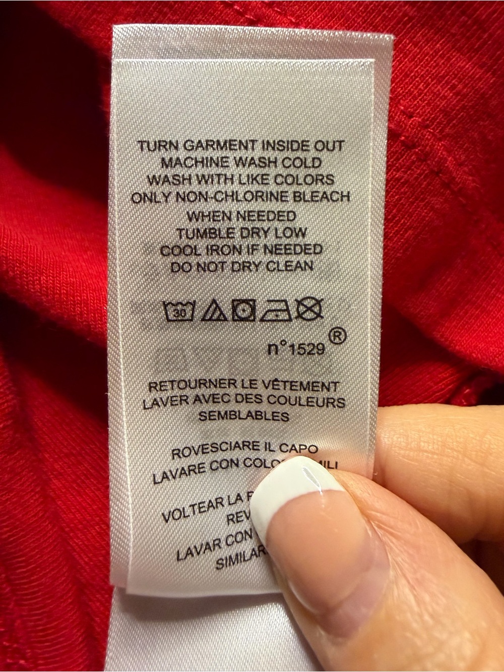 Lauren Ralph Lauren Red Boat Neck Short Sleeve Tee with Striped Cuffs - Large - Picture 8 of 9